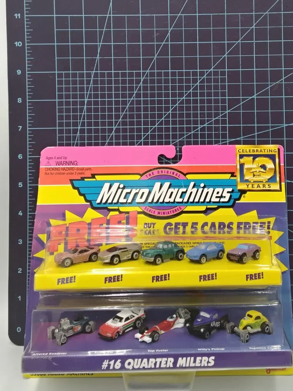 1996 #16 Quarter-Milers Plus 5 Cars 1996 Sealed Galoob Micro Machines